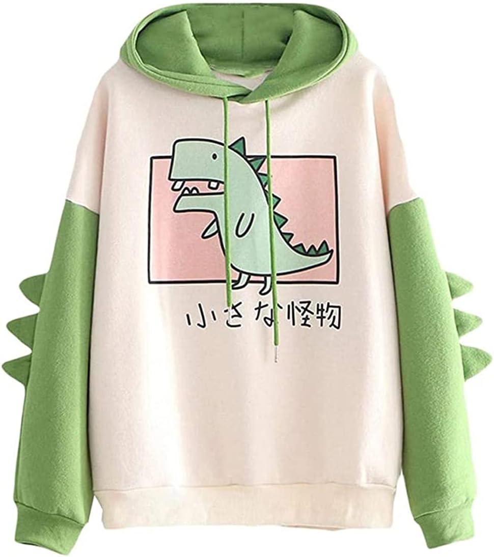 funny dino graphic hoodie