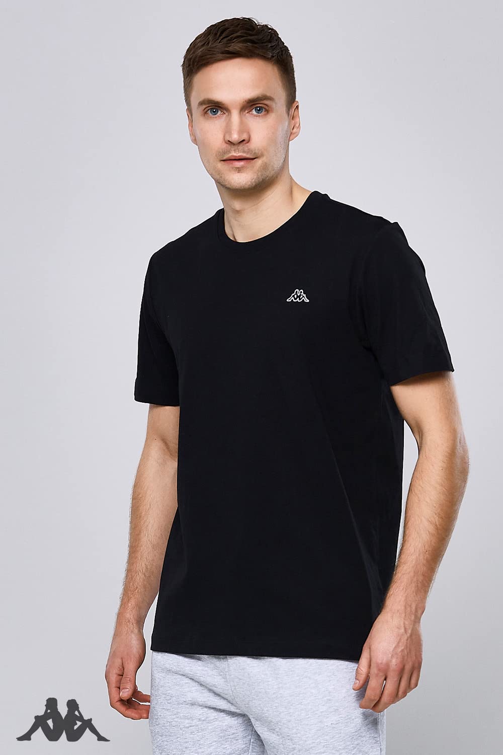 Kappa VOLLAR Lot de 3 t-Shirts pour Homme – T-Shirt de Sport à col Rond – Ensemble de t-Shirts Basiques pour Homme – Haut pour Le Sport et Les Loisirs – Coupe Droite