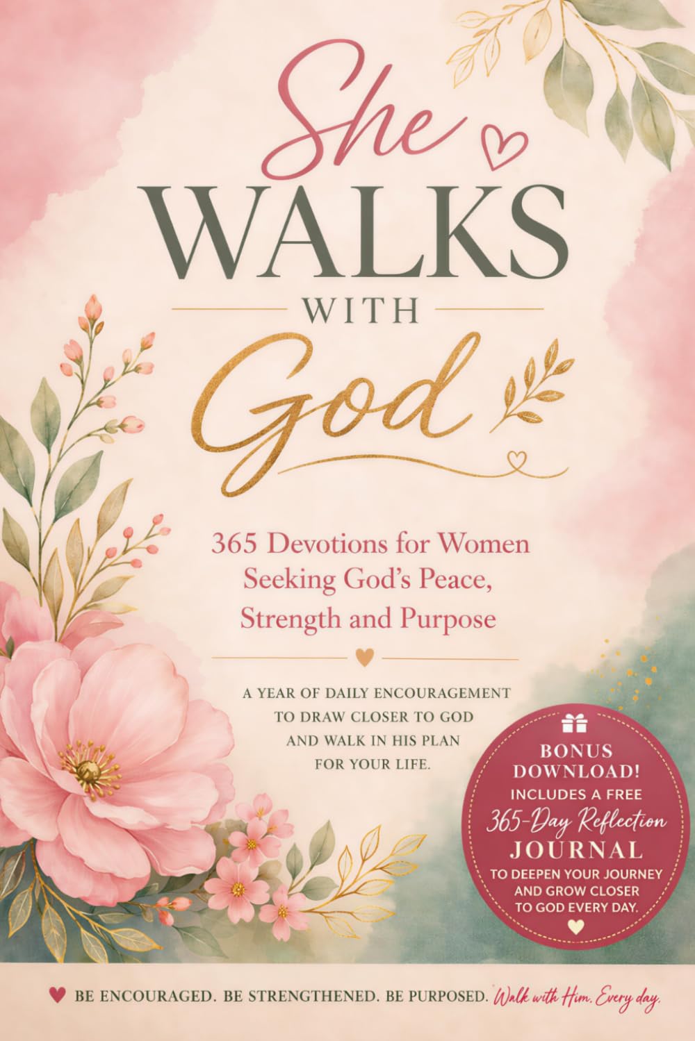 She Walks with God: 365 Devotions for Women Seeking God's Peace, Strength and Purpose