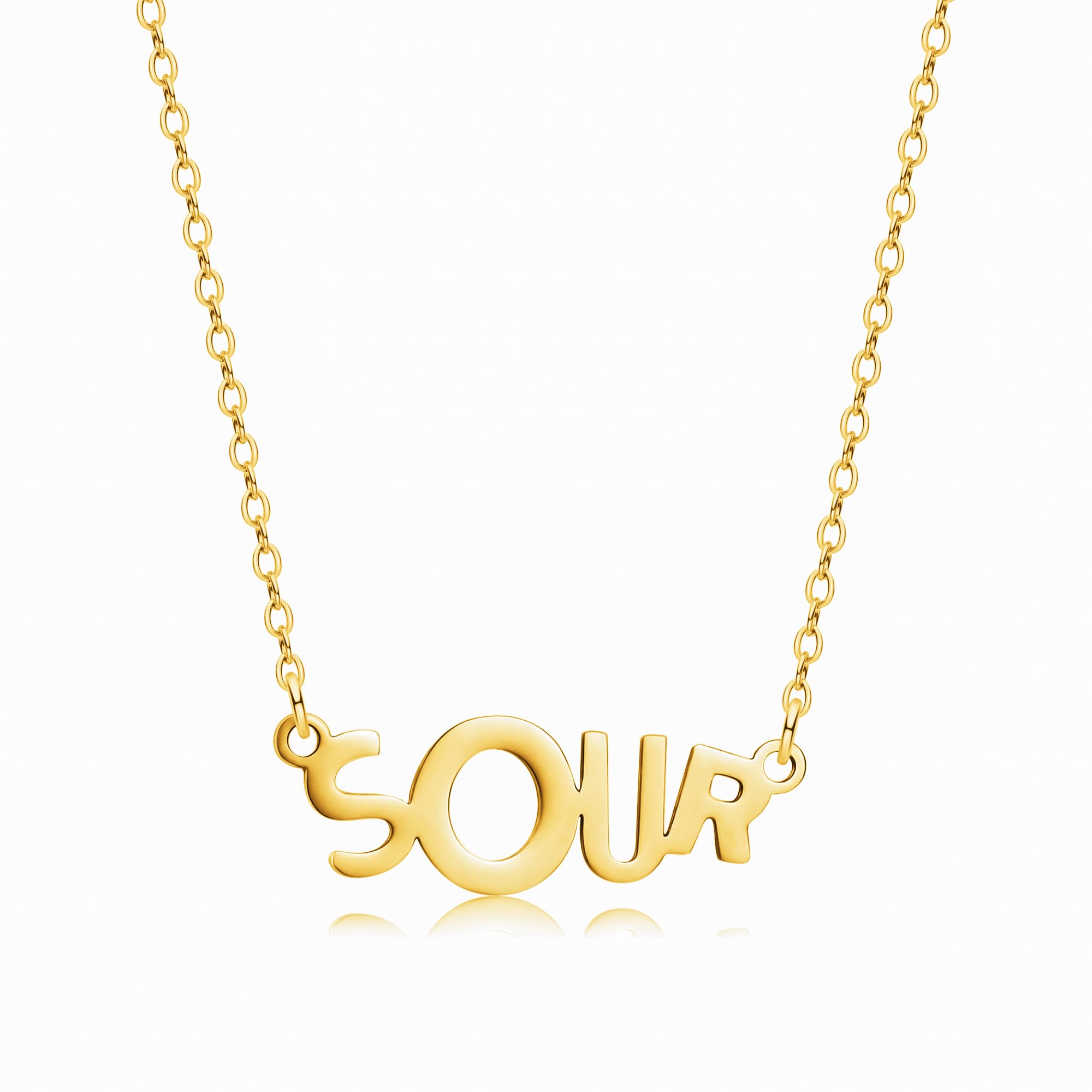 MedsorSour Singer Necklace For Girl Stainless Steel Sour Pendant Necklace