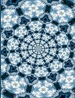 Fractal Photo Art Notebook: Splash of Water 1: A fractal image notebook made from a photo of a clear blue splash of water, and filled with college ruled paper. 1731201044 Book Cover