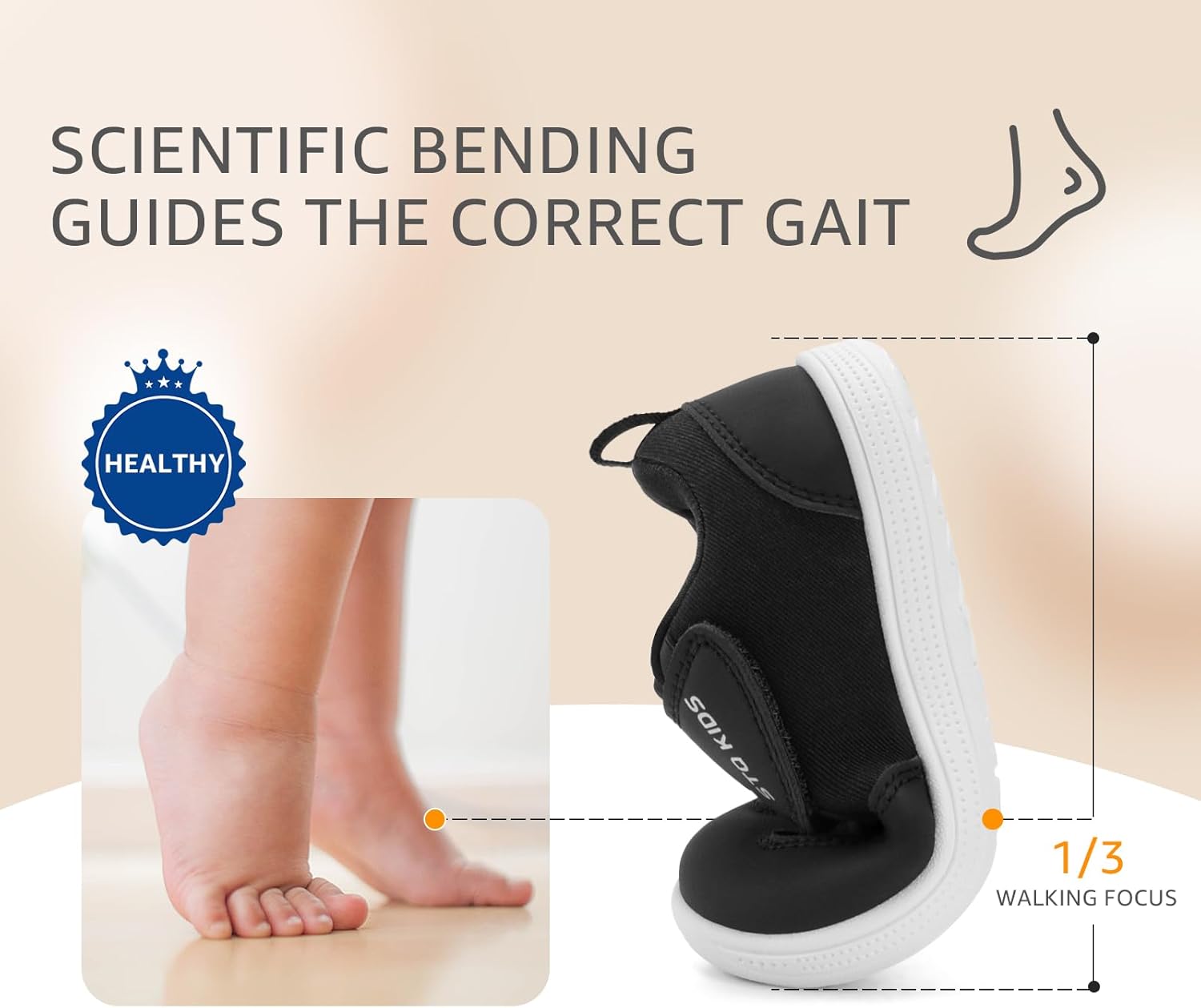 Wide Toe Box Toddler Shoes Zero Drop Boys Girls Barefoot Shoe Non-Slip Little Kids Sneakers for First Walking - Image 7