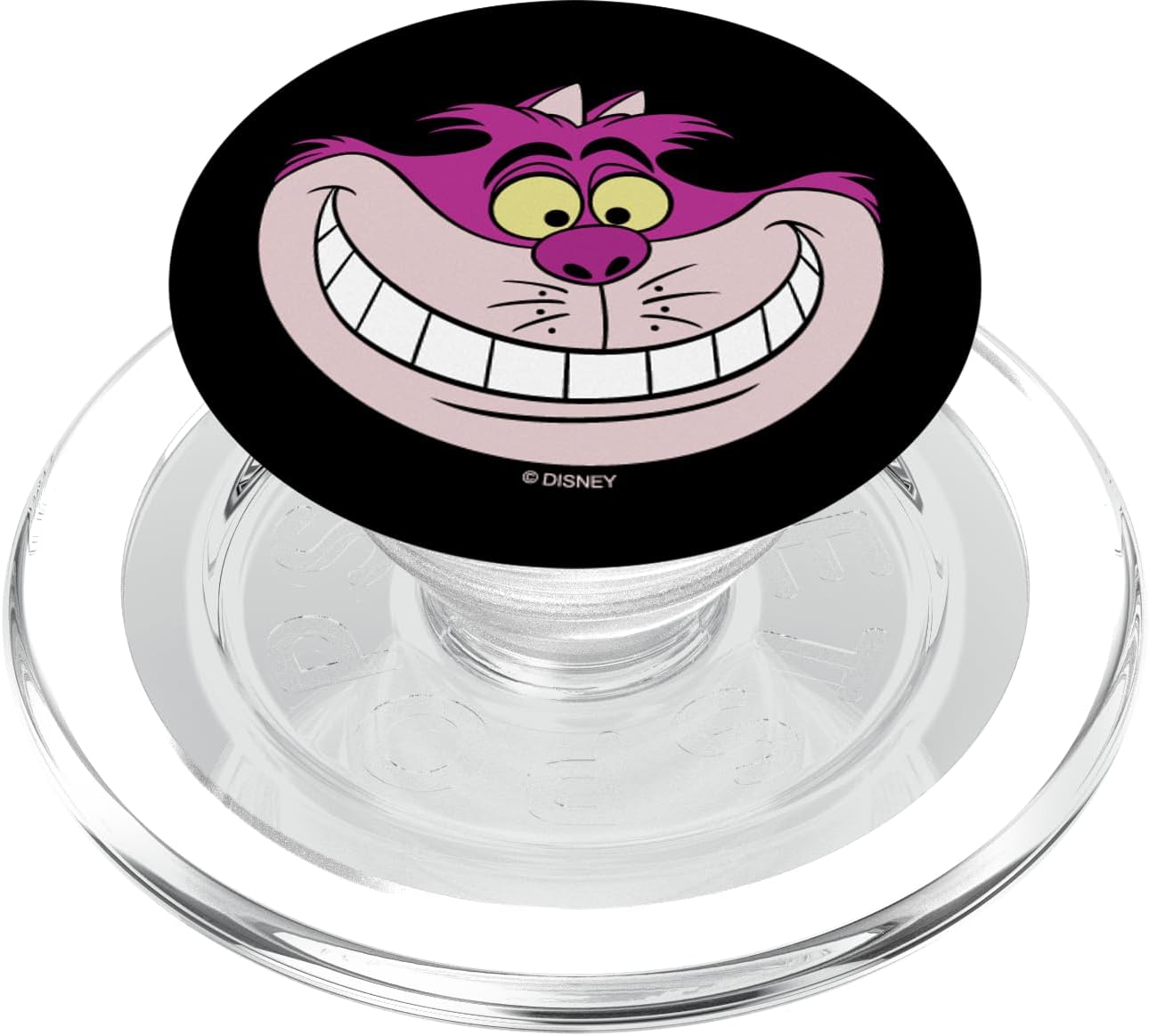 Disney Alice in Wonderland Cheshire Cat Grin Black PopSockets PopGrip for MagSafe