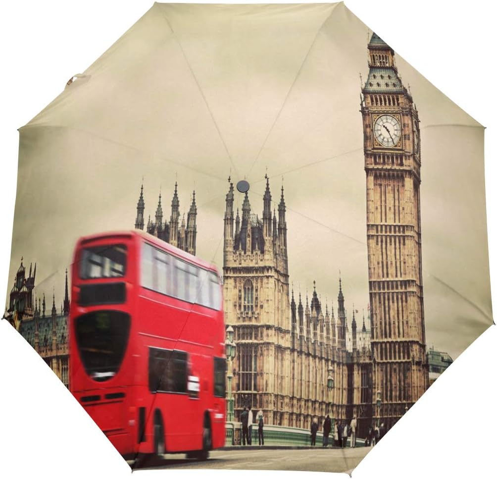 FORMRS Compact Travel Umbrella London The UK Auto Open Close Umbrella Windproof Anti-UV