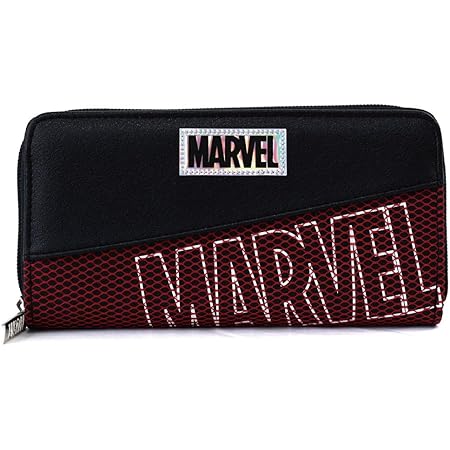 Amazon メッシュマーベル長財布アカ 小学生 中学生 男の子 Marvel かっこいい Crux バッグ 財布 おもちゃ