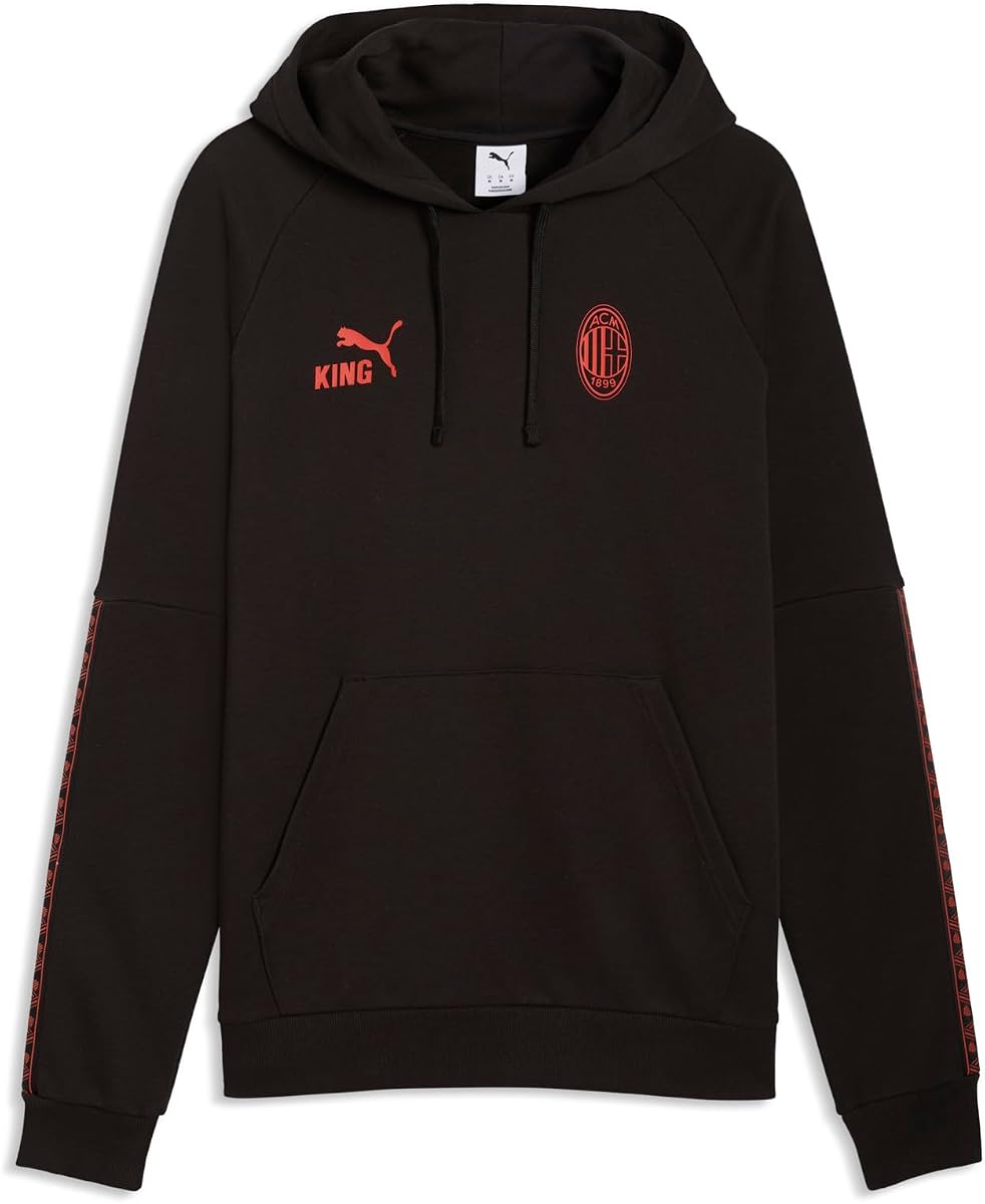 PUMA Mens Ac Milan King Hoodie Casual Outerwear Casual - Black