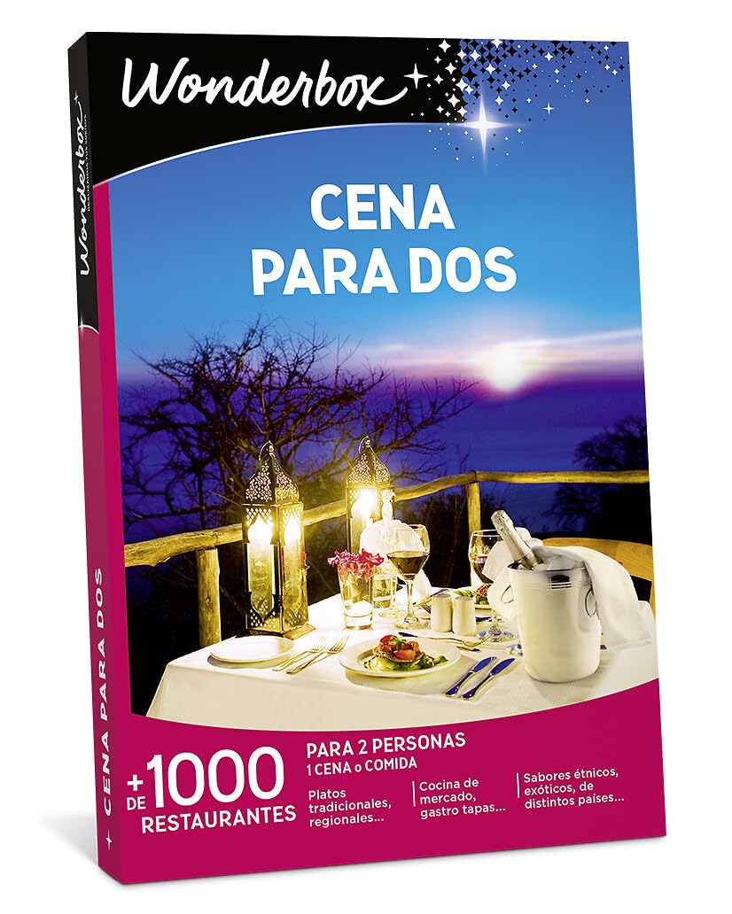 WONDERBOX Regalo Cena para Dos 1100 Restaurantes Seleccionados