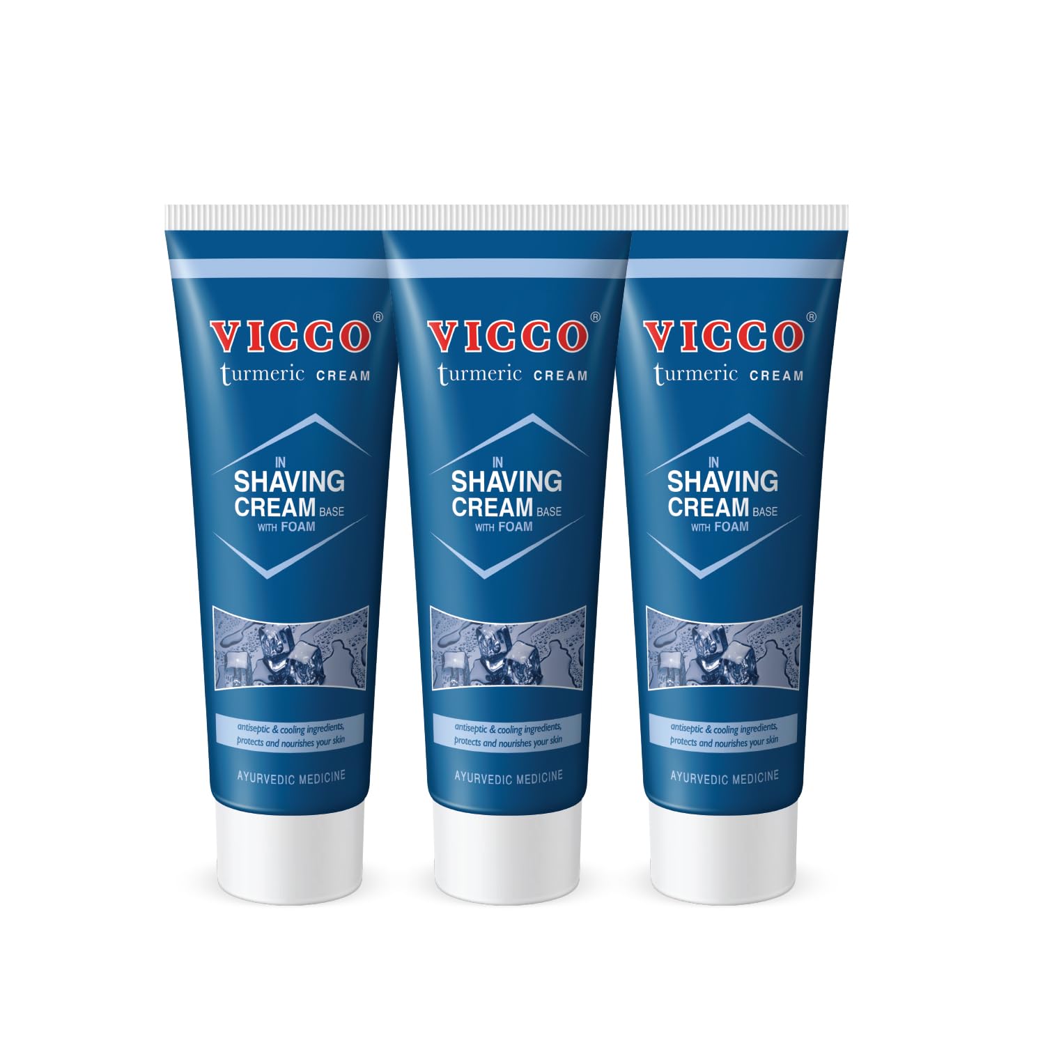 VICCO Ayurvedic Shaving Cream (Plain) - 70 Gm (Pack Of 3)-image-17