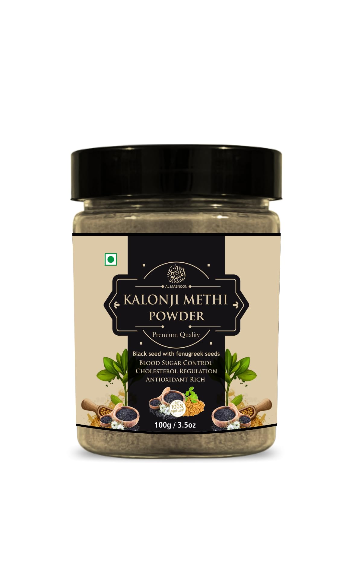 AL MASNOON Methi Kalonji Powder/Black Seed With Fenugreek Seed Powder 100g (Pack Of 1) 100% Natural & Pure (B0CVH2BCHK) Amazon Price History, Amazon Price Tracker