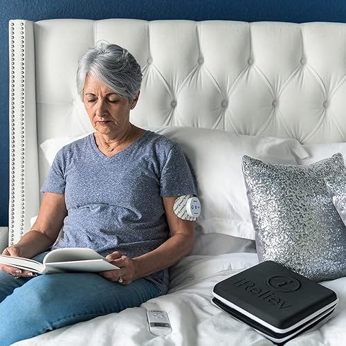 Miniatura 8 de iReliev Sistema terapéutico inalámbrico TENS + EMS, unidad TENS inalámbrica + combinación de estimulador muscular para aliviar el dolor, artritis