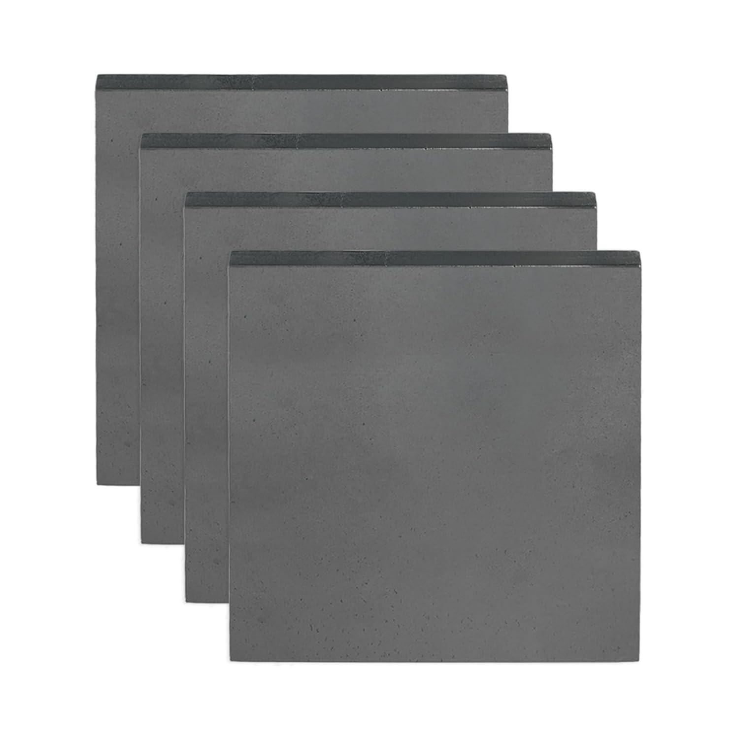 MECCANIXITY 8pcs 1/8"(3mm) x2 x2 Steel Plate, Black Hot Rolled A36 Steel Sheet Plate Base, Square Weldable Metal Discs for Industrial Construction Structural Support