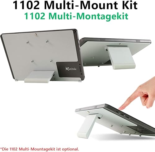 Miniatura 8 de GeChic 1102E Monitor portátil FHD 1080p de 11.6 pulgadas con entradas de video HDMI y VGA, alimentado por USB, Plug & Play, ultraligero y delgado,