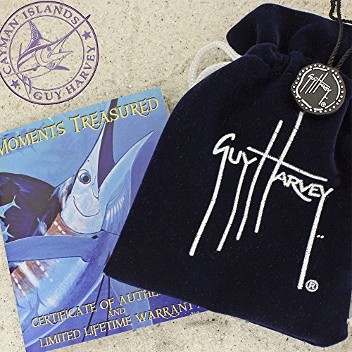 Guy Harvey Jewelry Blue Sea Turtle Necklace With Fine Enamel And Crafted In Sterling Silver. Comes With 18 Inch Adjustable Chain #TOP1