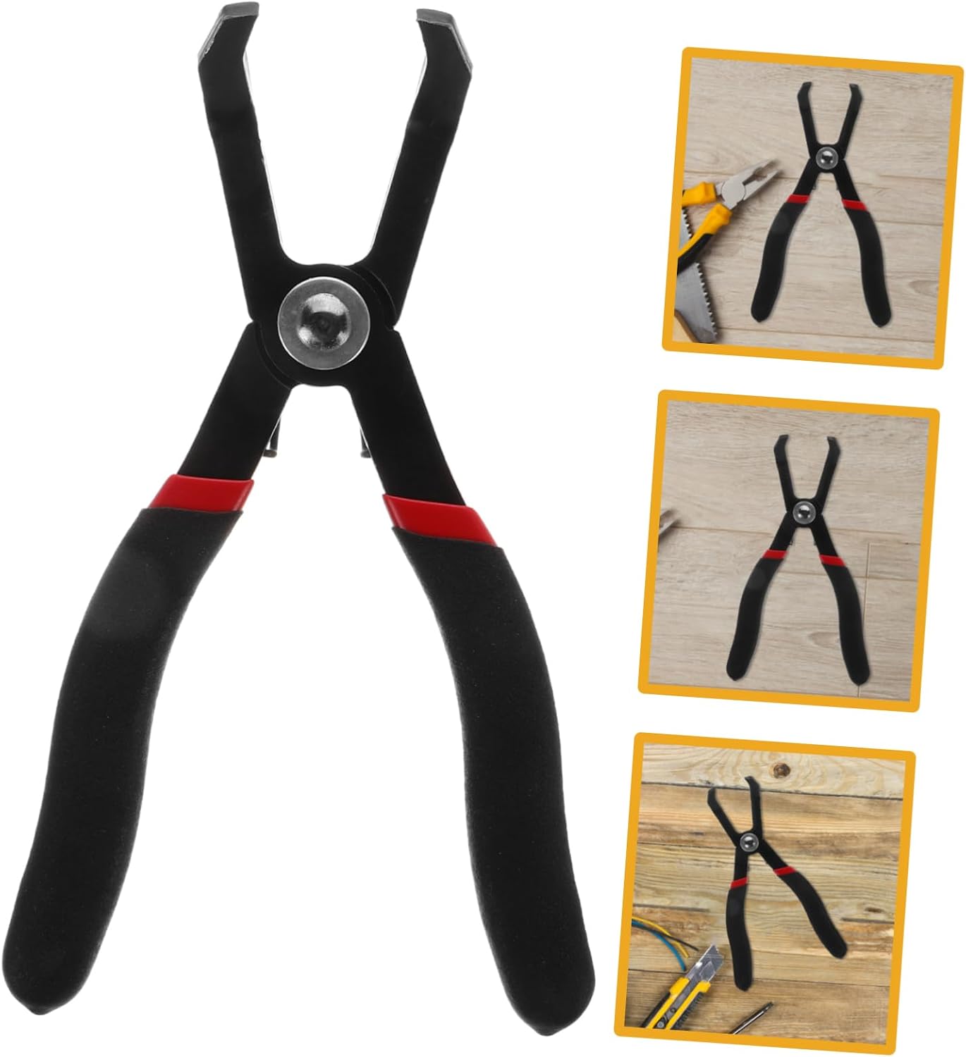 Holibanna Push Pin Pliers for Easy Automotive Clip Removal Upholstery Trim Tool Angled Design for Door Panels Electrical Connectors and Interior Components