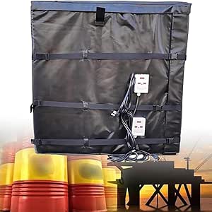Ibc Vatverwarmer, 2300w/4000w Tankverwarmingsdeken, Olievat Elektrische Verwarmingsmantel, Instelbare Temperatuur 0~150℃, Met Zoneverwarming