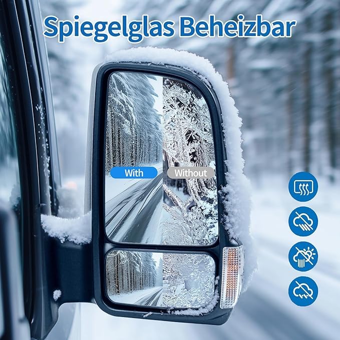 ALKAR SPIEGELGLAS KONVEX RECHTS Passend Für MERCEDES SPRINTER VW Crafter 64029