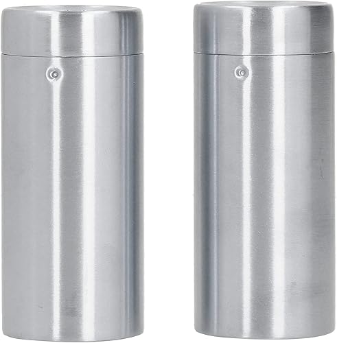 Miniatura 8 de 2 tarros de especias de acero inoxidable para condimentos, sal y pimienta, herramienta de cocina (acero inoxidable, color primario (SP dos))
