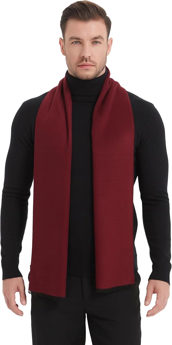 Bufanda de invierno para hombre EP Mode, tacto de cachemira, súper suave y cálida