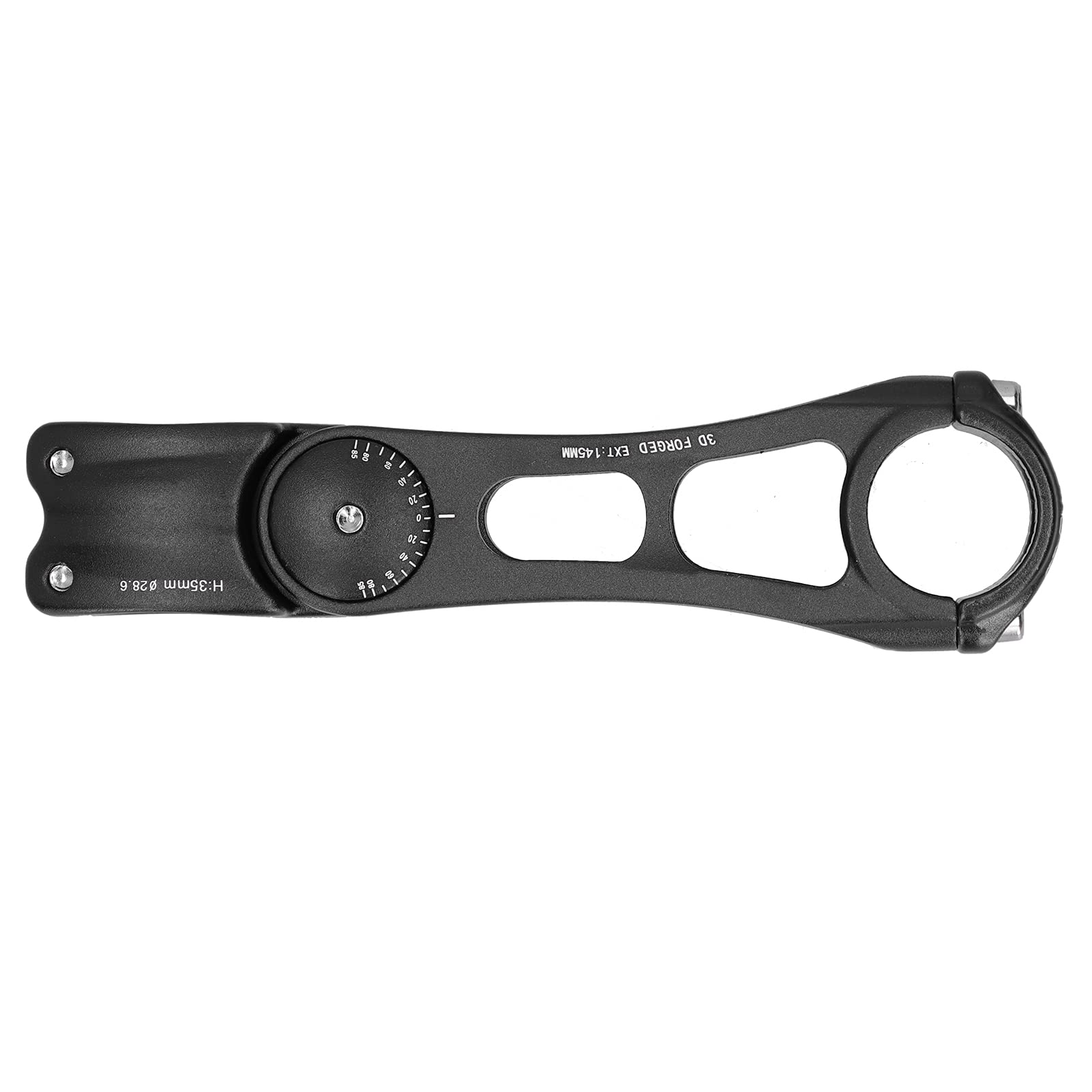 Mountain Bike Attacco Manubrio in Lega di Alluminio per Bicicletta con Angolo Regolabile 31,8x145mm