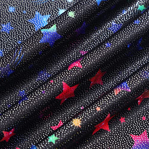Image of HOZIY Gymnastics Leotards for Girls with Shorts Toddlers Biketards Rainbow Unicorn Dinosaur Mermaid Leopard Flower Galaxy