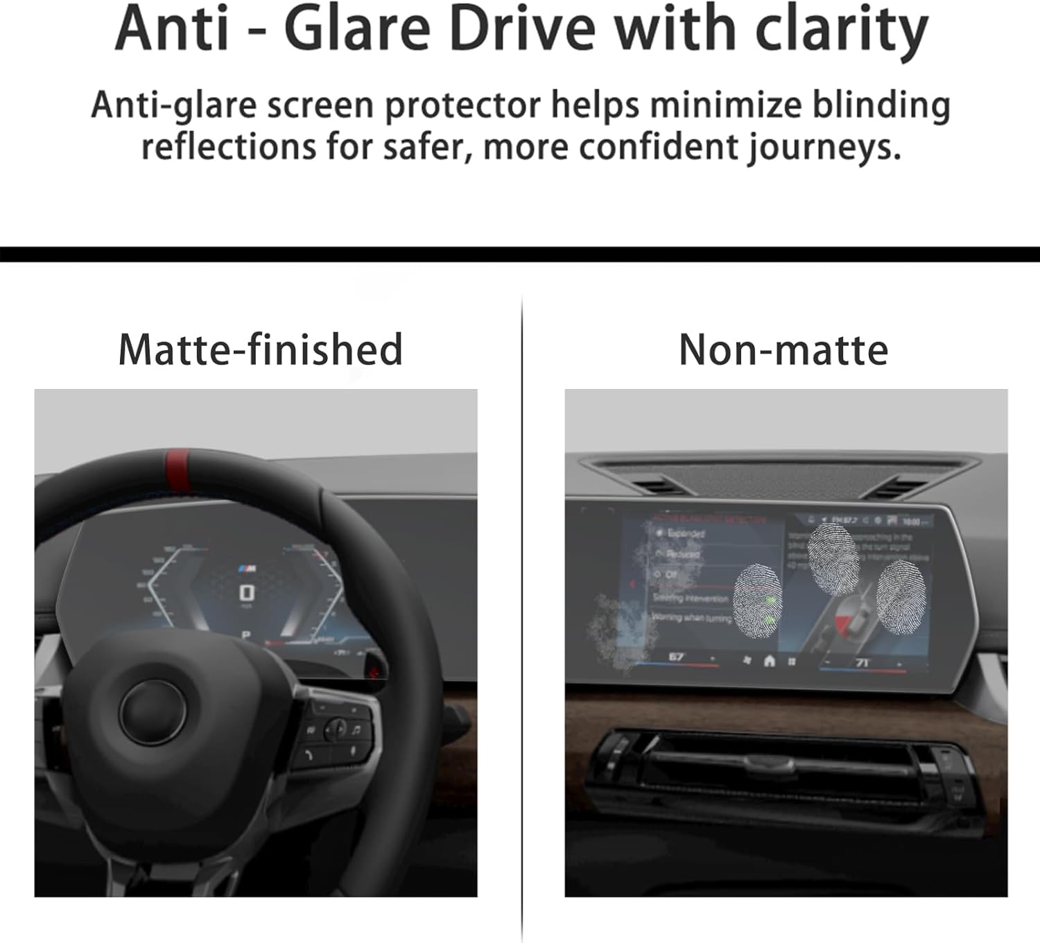 Didisky Whole Matte Tempered Glass Screen Protector for 2026 2023 2024 2025 BMW X1 [10.7 Inch Navi+10.25 Dash], Easy Install with Tool Kit,Anti-Glare,9H, Accessories Touch Sensitive 1 Pack