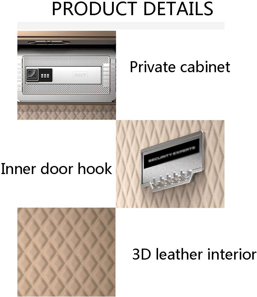 Security SafesElectronic Password Security Safes Large Capacity Fireproof Deposit Box for Company Residential Office Hotel Jewelry Cash Use Storage Cabinet (Color:style1)