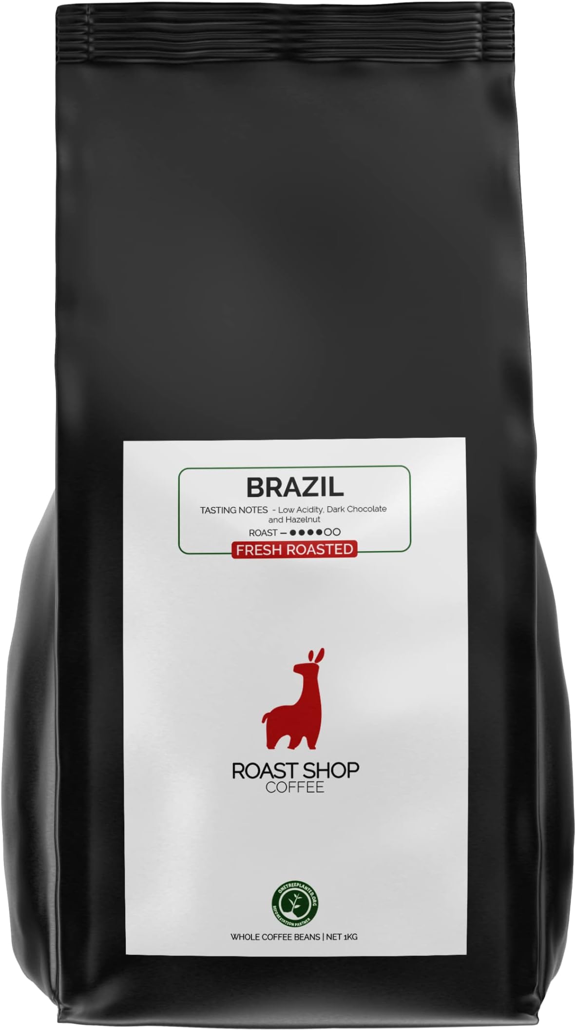 Small Batch Roasted Coffee Brazil Beans, Climate Positive, Medium Roast 1kg, Seasonally Sourced Arabica, Strictly High Grown