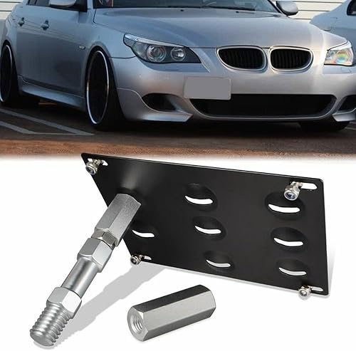 Gancho de remolque para parachoques delantero compatible con BMW 06-10 5-Series E60 525i 530i 535i M5, 04-10 6-Series E63 E64, 95-98 E36 3-Series,