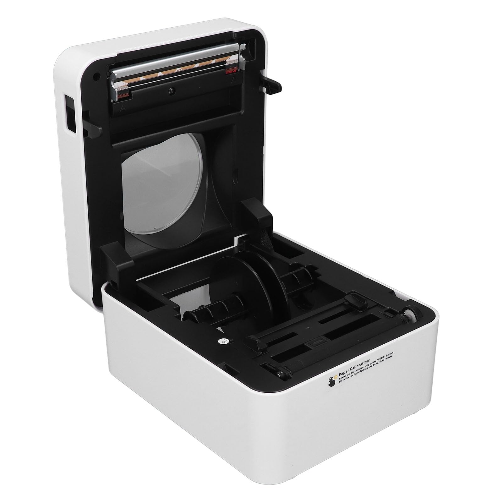 KKPLZZ Stampante per etichette termiche 203DPI connessione USB Bluetooth per 4x6 pollici spedizione carta bianca (spina UE)