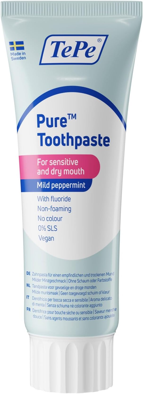 TePe Pure Toothpaste mild peppermint