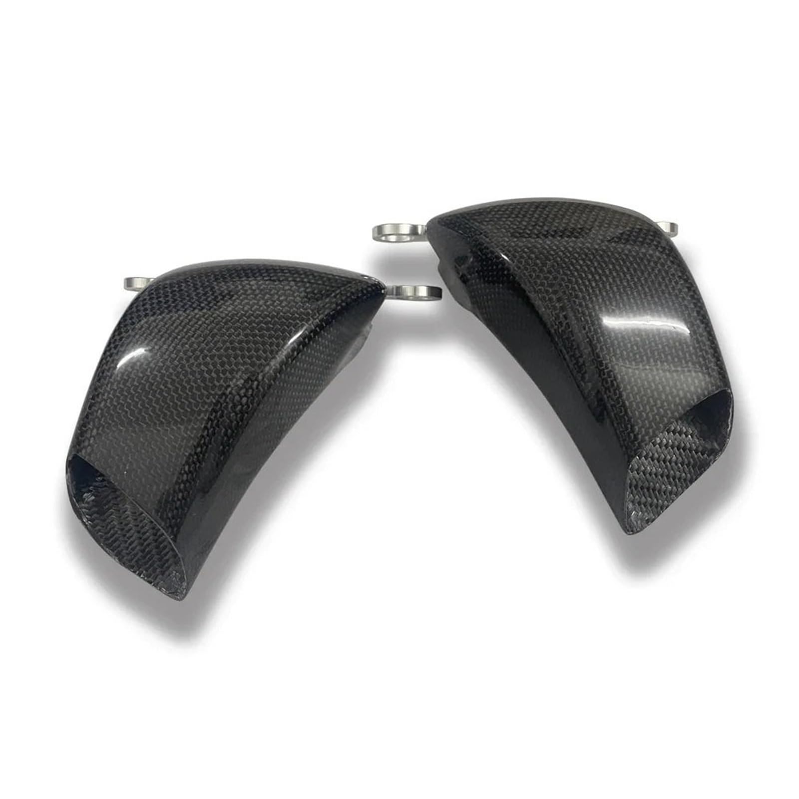 Conductos de refrigeración de aire de pinza Cubierta del radiador de la pinza del conducto de aire del freno delantero de motocicleta compatible con DUCATI PANIGALE V4 V4S Streetfighter V4/V4S(Gloss)