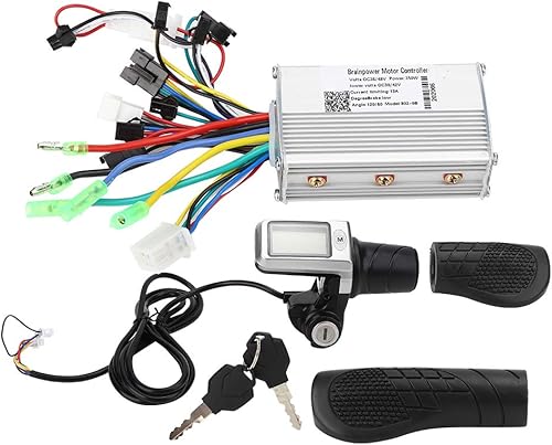 Controlador eléctrico de bicicleta, juego de medidor de control de scooter eléctrico, medidor dividido LCD, juego de agarre del acelerador sin