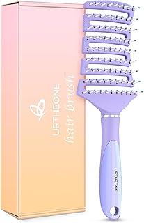 Sponsored Ad - Hair Brush, Curved Vented Detangling Hair Brushes for Women Men Wet or Dry Hair,Faster Blow Drying Styling ...