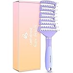 Hair Brush, Curved Vented Detangling Hair Brushes for Women Men Wet or Dry Hair,Faster Blow Drying Styling Professional Paddle Vent detangler brush for Curly Thick Wavy Thin Fine Long Short Hair