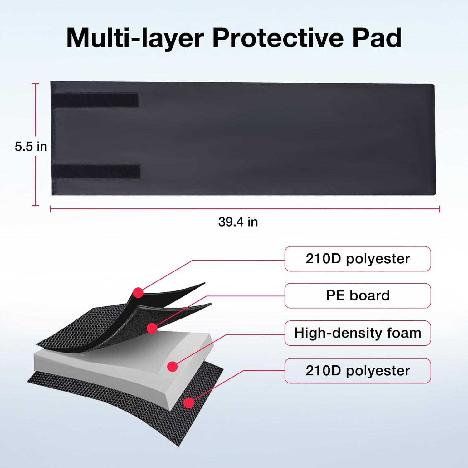 Gofly Golf Travel Bag Support System, Club Protective Pad and Aluminium Alloy Support Pole, Upgrade Accessories for Soft-Sided Travel Golf Bag