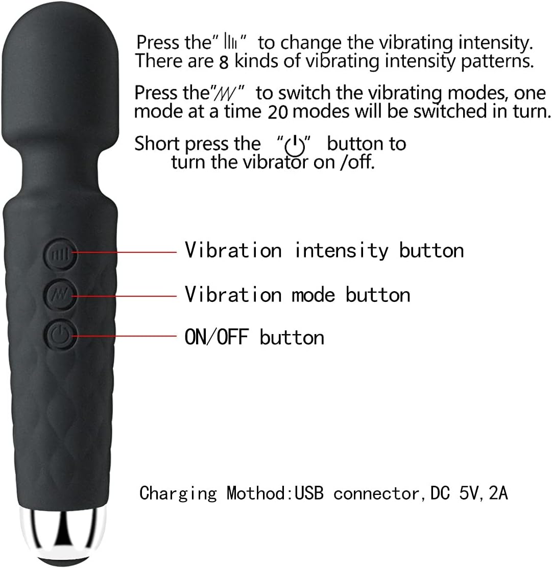 New Upgraded Handheld Small Mini Massager Stick Back Muscle Massager in Rose