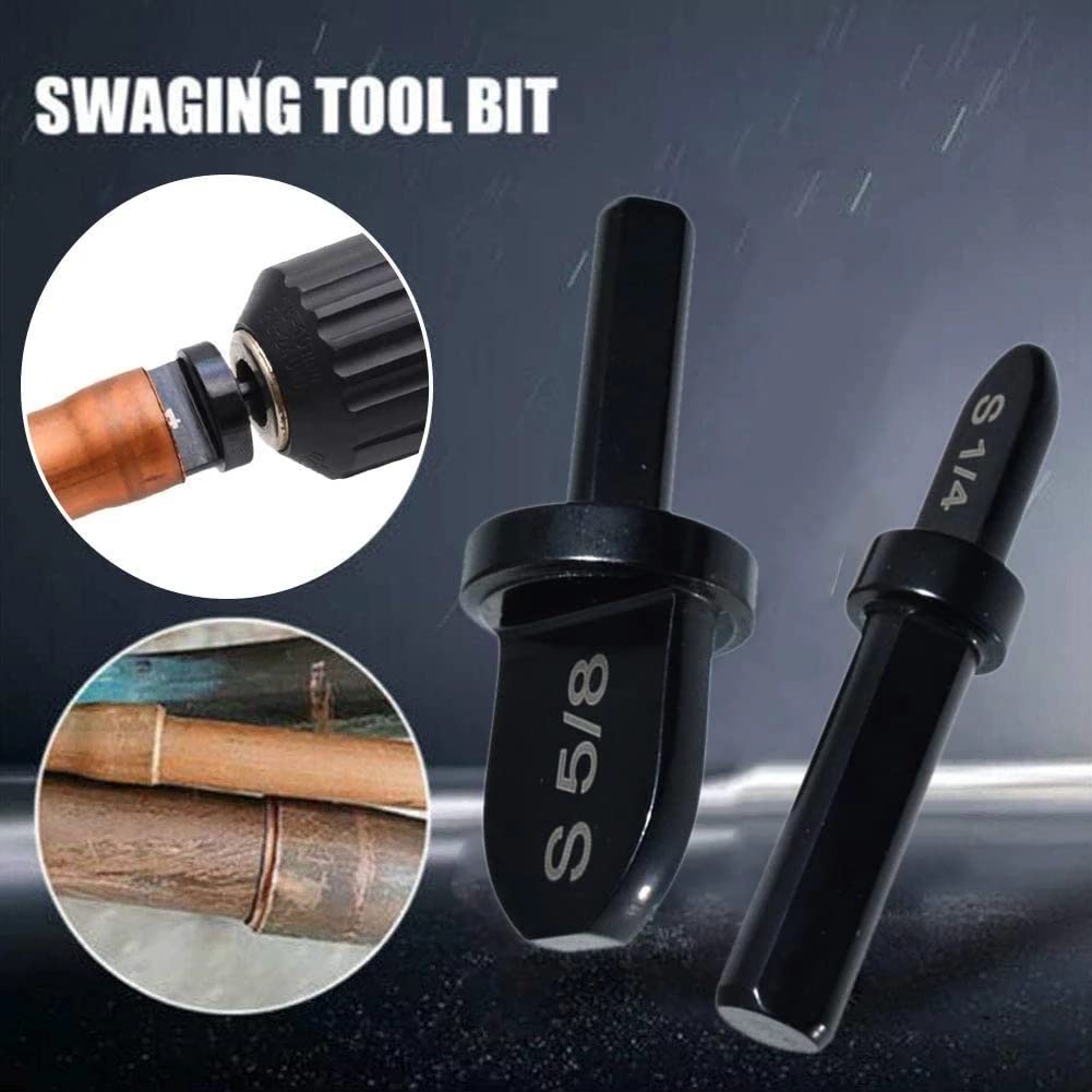 Swaging Tool Drill Bit Set Tube Expanders Air Conditioner Copper Pipe Round Handle Portable Bearing Expander Repair