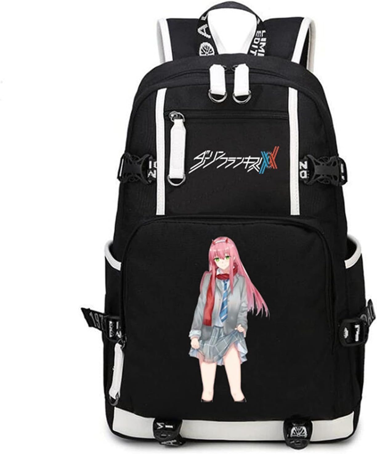 ISaikoy Anime Darling in the FranXX Cosplay Backpack Bookbag Daypack School Bag Shoulder Bag