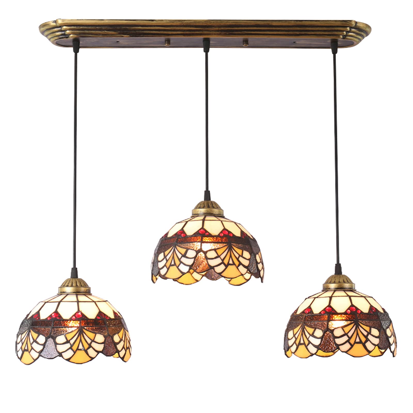 Suspension en verre teinté de 20 cm luminaire haut de gamme hauteur réglable