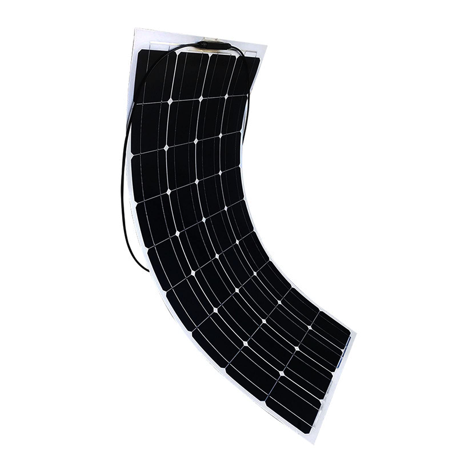 Kit panneau solaire 100W 12V flexible monocristallin : chargeur batterie camping-car hors réseau