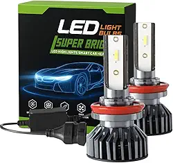 Kit com 02 lâmpadas led para carros 20.000 lúmens 6500k - H4 que faz dupla função (farol alto/baixo na mesma lâmpada