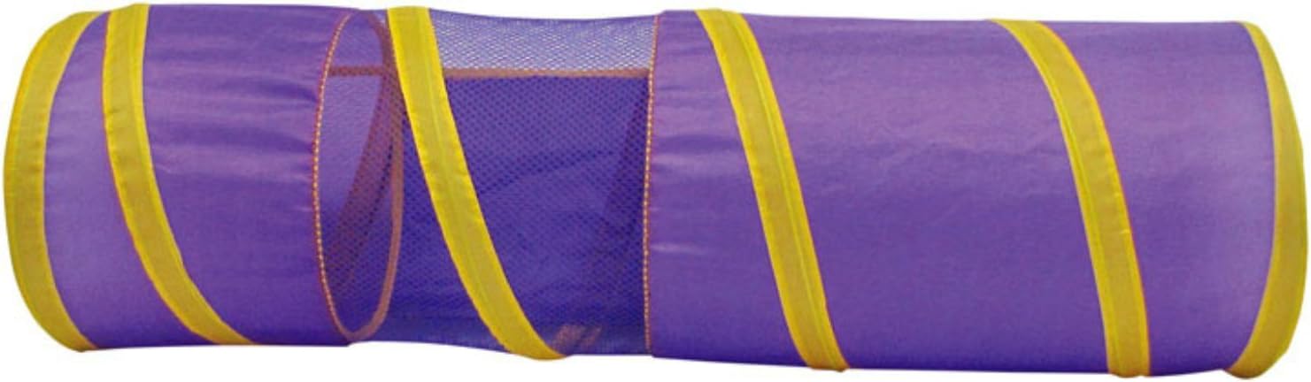 Boss Pet 32089 Collapsible Lightweight Cat Tunnel with Peak-A-Boo Mesh Window