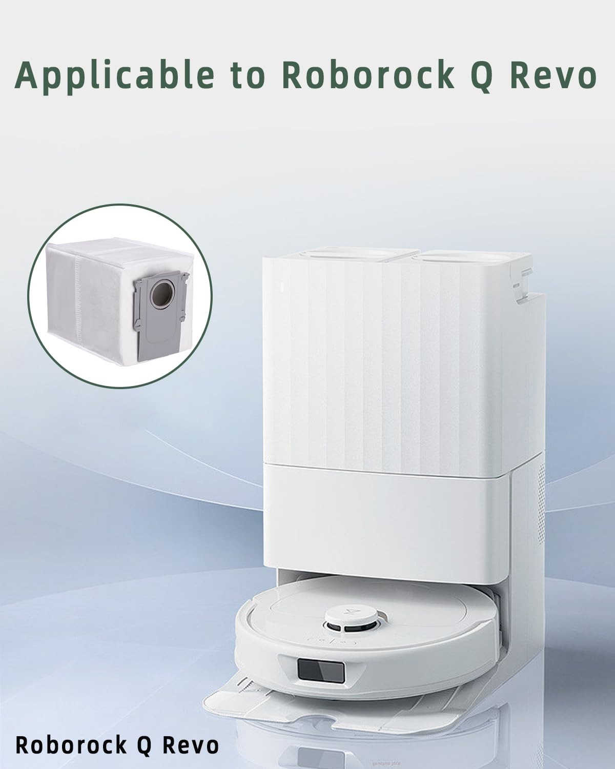 Lot De 12 Sacs à Poussière De Rechange Pour Aspirateurs Robots Roborock Qrevo/Qrevo Pro/MaxV/S8, Etc. – Grande Capacité, Filtration Multicouche