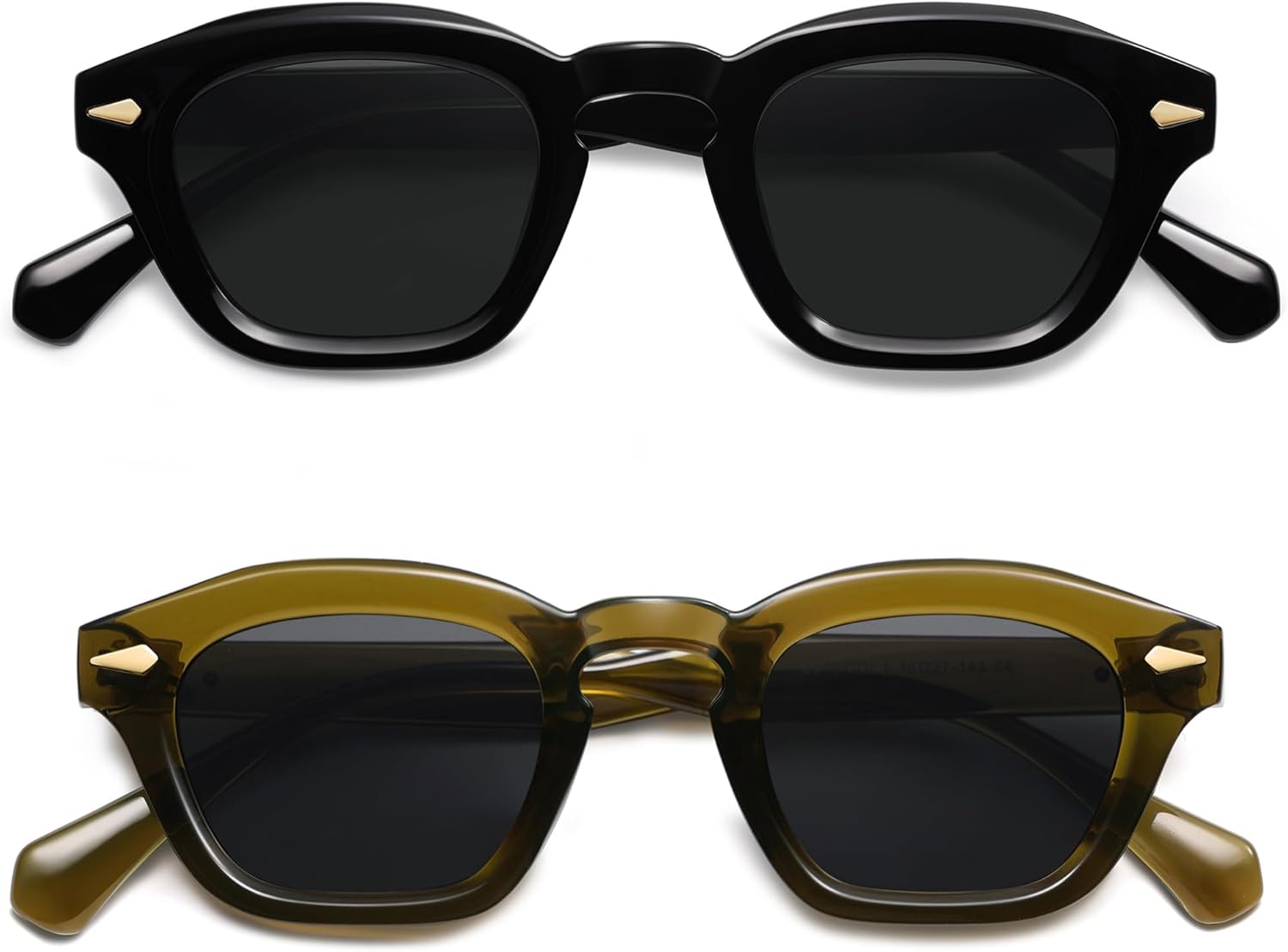 Appassal Small Retro Square Sunglasses for Women Mens Rectangle Sunnies AP3680