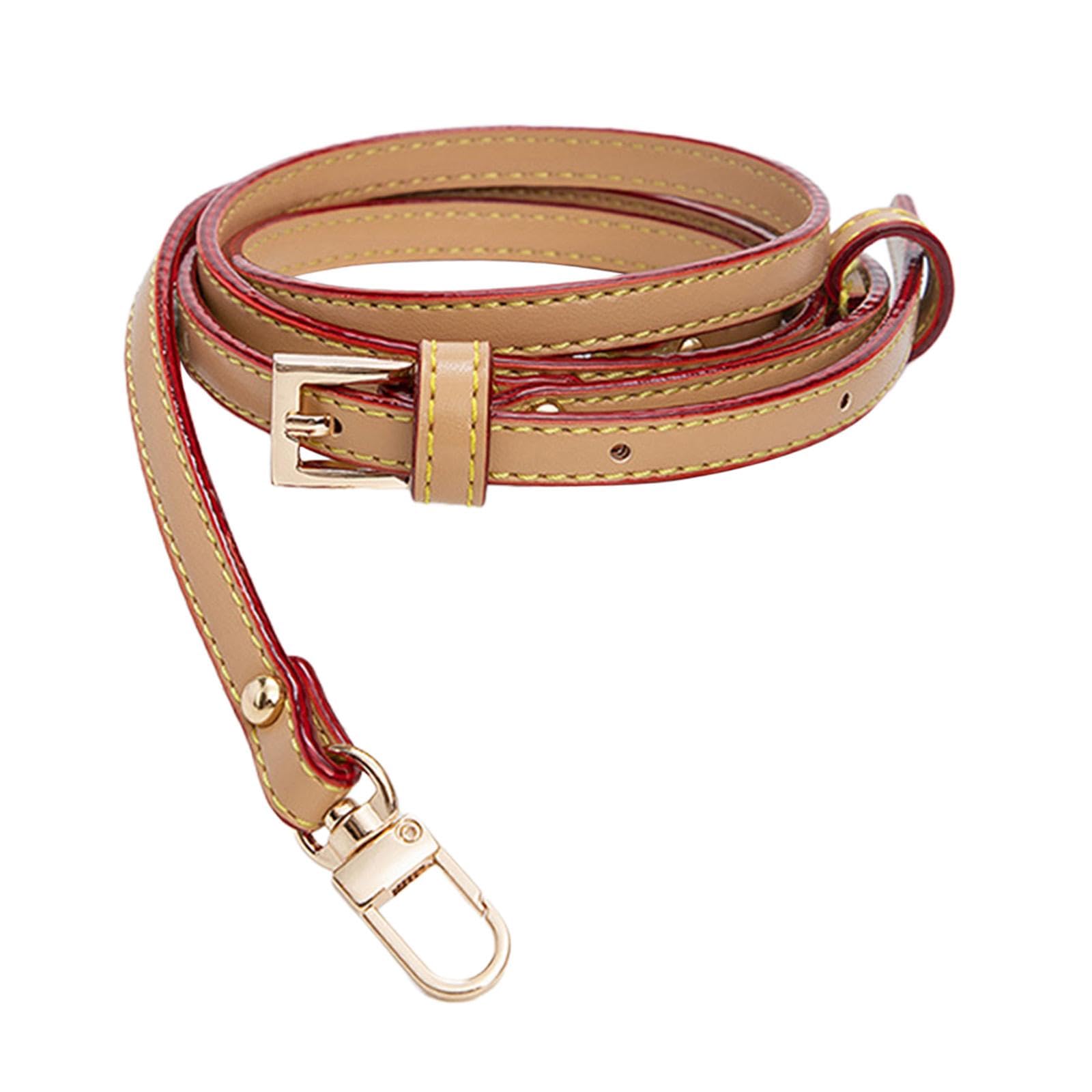 Shoulder Strap Trendy PU Leather Bag Strap for Wallet Briefcase Modification Dark Beige-image-48
