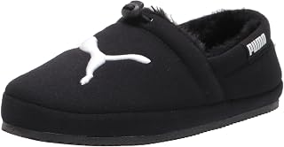 Tuff Moccasin Slipper, Black Whit, 5 US Unisex Big Kid