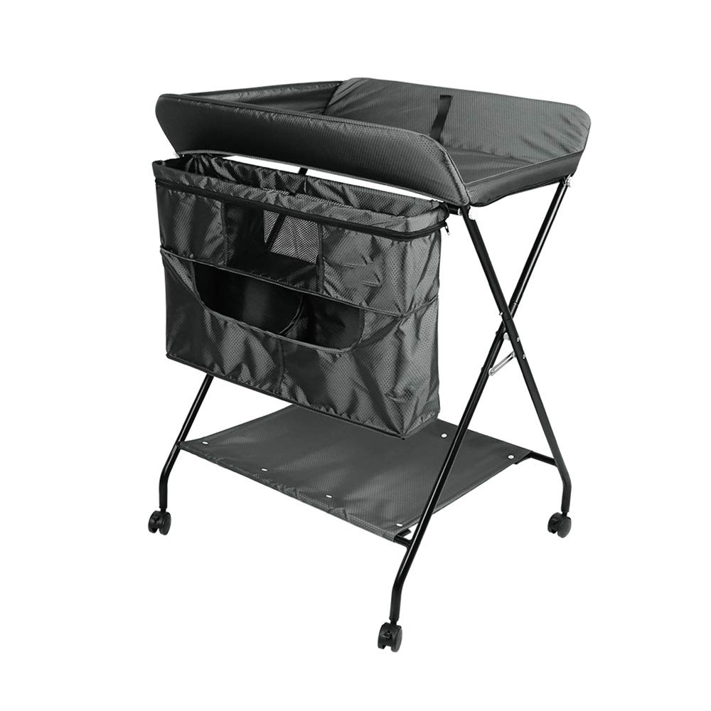 MObyat Cambiador de Pañale,Mesa para pañales Organizador de pañales a Prueba de Agua Bolsa de Almacenamiento para Cama Junto a la Cama para recién Nacidos Soporte para contenedor de Ropa para Cuna