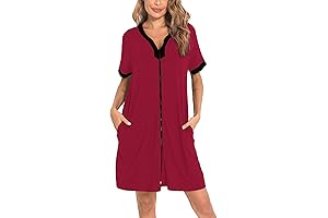 Women's Zipper Front Robe: Comfort at Your Fingertips