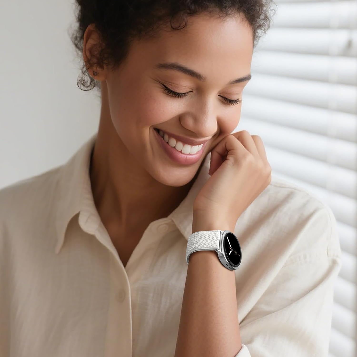 5 Pack Stretchy Watch Band Compatible With Samsung Galaxy Watch 8 Band 40mm 44mm, Samsung Galaxy Watch 8 Classic 46 mm, Elastic Nylon Solo Loop Sport Replacement Strap for Women Men - Image 8