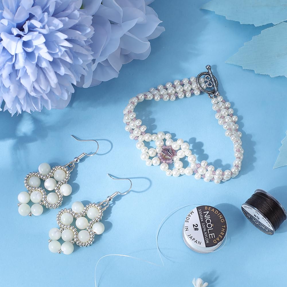 Bracelet Gladys En Perles De Rocaille, Pâte De Verre Et Nacre - Artisanat - Neuf Avec étiquettes